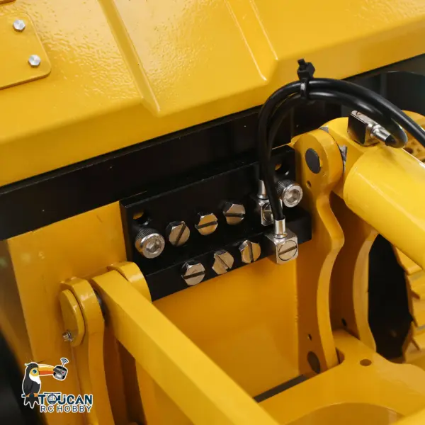D155AX Metal 1/12 RC Hydraulic Bulldozer RTR Heavy Dozer Model 7 Way Valve 1.0L Oil Pump 5 Plows Radio Master TX15 Radio Battery