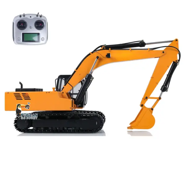 JDMODEL 1/12 Hydraulic Excavator 4200XL Metal Digger Construction Vehicles RC Hobby Grade Truck Tripper Bucket Pump Tube Tracks Radio