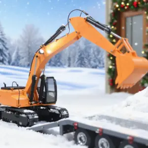 JDMODEL 1/12 Hydraulic Excavator 4200XL Metal Digger Construction Vehicles RC Hobby Grade Truck Tripper Bucket Pump Tube Tracks Radio