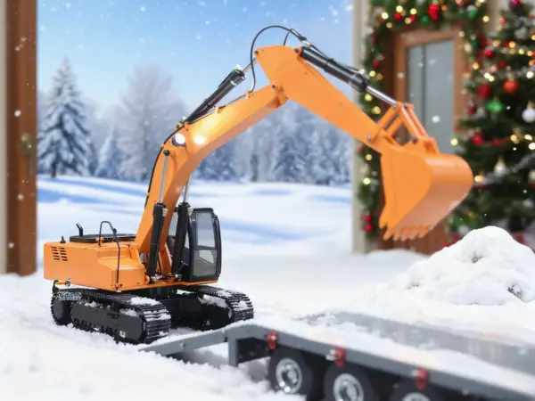 JDMODEL 1/12 Hydraulic Excavator 4200XL Metal Digger Construction Vehicles RC Hobby Grade Truck Tripper Bucket Pump Tube Tracks Radio
