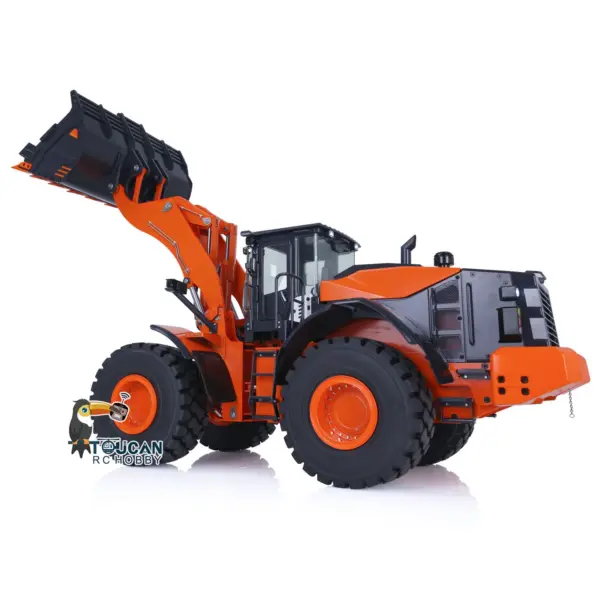 JDMODEL 1/14 RC Metal Loader ZW370 198 Hydraulic Construction Vehicle Realistic Scale Model Light Sound Radio System for Sale