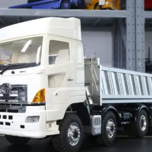 LESU 1/14 RC HO700 8*8 All-wheel Drive Metal Hydraulic Dumper Truck Model ESC