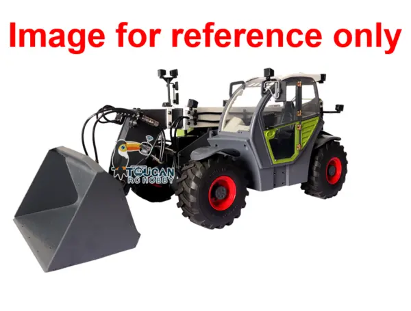 JDM-128 1/14 Metal RC Forklift Multifunctional Telescopic Hydraulic Construction Vehicles 4-Way Vavles Differential Lock 2Axles Steering