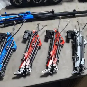 Metal Fly Jib Arm Crane for 1/14 RC Hydraulic Dumper Car Radio Controlled Tipper Tractor Truck DIY Model Vehicles 770S R620 3363