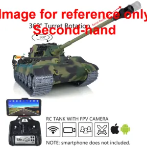 Henglong 1/16 7.0 Customized King Tiger RC Tank FPV Barrel Recoil 3888A Metal