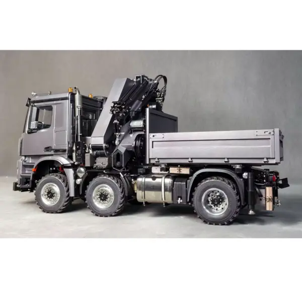 3Speed Metal 1/14 Radio Control Tractor Truck 4151 AK W/ Hydraulic Crane Fly Jib 6x6 9CH RC Farm Car Hobbywing Brushed Motor