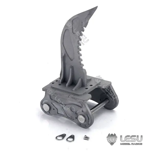 LESU 1/14 Metal RC Excavator 374F Remote Control Hydraulic Digger Model Construction Vehicle Protective Fences Hydraulic Quick Coupler Bucket Trailer Crusher Hammer DIY Parts Lights Motor
