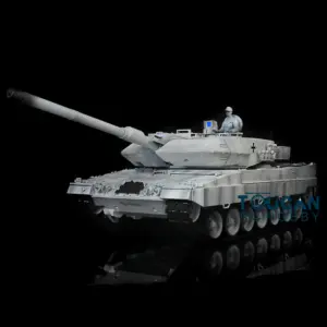 Henglong 1/16 7.0 Version Customized Leopard2A6 RC Tank 3889 w/ Metal Tracks FPV Barrel Recoil BB Shooting 360Degrees Rotating Turret