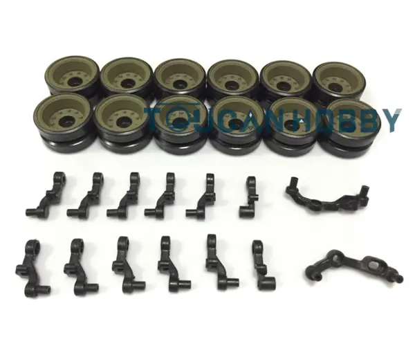 Henglong 1/16 USA M26 Pershing RC Tank 3838 Plastic Chassis Tracks Wheels Decal Shockable Recoil Barrel BB Unit Turret Upper Hull