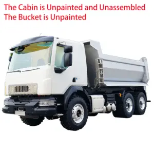 1/14 LESU 6x6 3Axle Hydraulic Metal RC Dumper Radio Control Tipper Sound Light System Unassembled Unpainted VM Cabin DIY Car