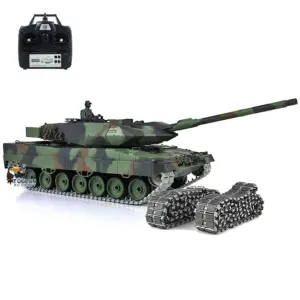 Heng Long 1/16 TK 7.0 Upgraded Ready to Run Leopard2A6 RC Tank 3889 Light Sound Military War Battle Vehicle Birthday Gifts