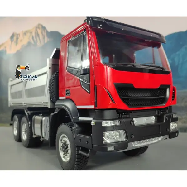 1/14 6x6 Hydraulic RC Dump Truck Radio Controlled Tipper Dumper Car 2-speed Gearbox PNP Sound Light Painted Assembled Model