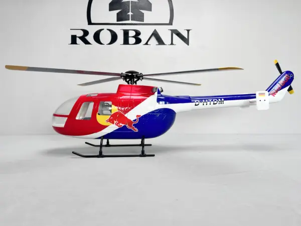 Roban BO-105 Red Bull 450 Size Scale Helicopter – RTF