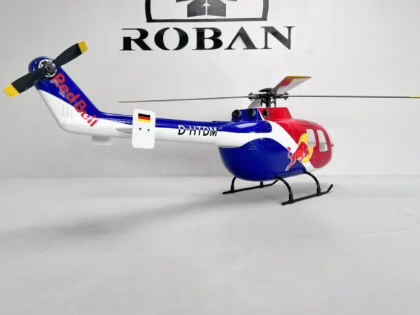 Roban BO-105 Red Bull 450 Size Scale Helicopter – RTF