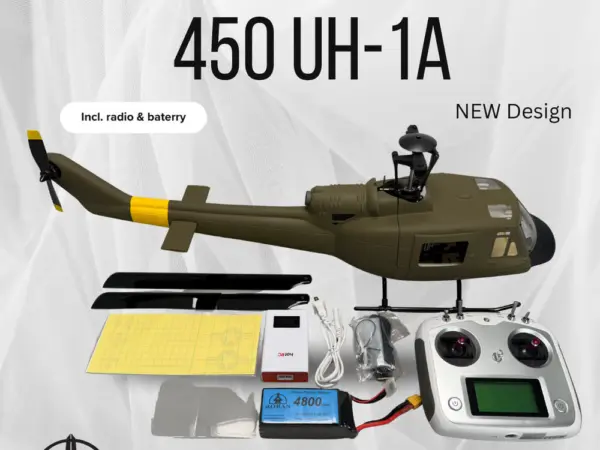 Roban UH-1A 450 Size Scale Helicopter – RTF