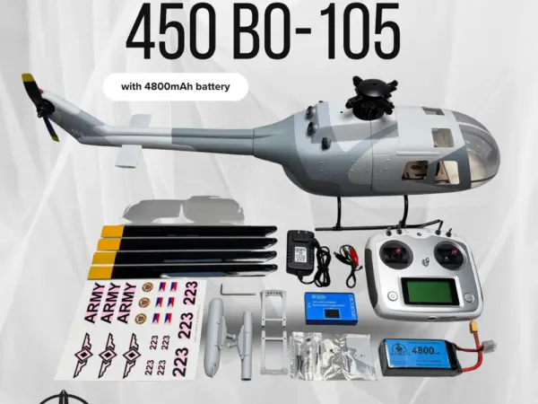 Roban BO-105 450 Size Scale Helicopter – RTF