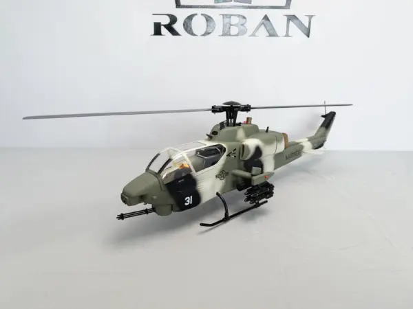Roban AH-1 Cobra Jungle Camo 470 Size Scale Helicopter – RTF