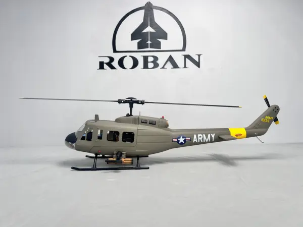 Roban UH-1D Army 470 Size Scale Helicopter – RTF