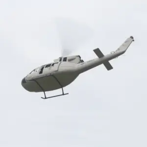 FLISHRC UH-1N Bell 212 Twin Huey (Gray) RTF FL500 V2 500-Class/Size Scale RC Helicopter