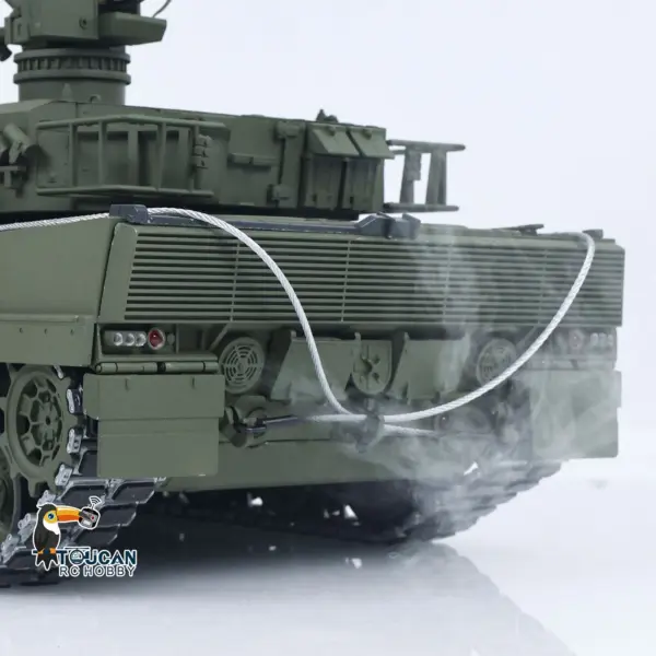 TOUCAN 1/16 Metal RC Tank 3889 German Leopard A6 360 Model Turret Barrel Recoil Infrared System Smoke Electric Periscope