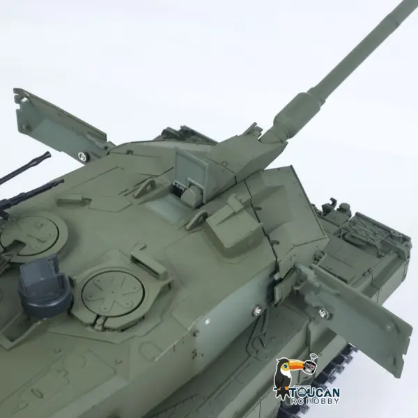 TOUCAN 1/16 Metal RC Tank 3889 German Leopard A6 360 Model Turret Barrel Recoil Infrared System Smoke Electric Periscope