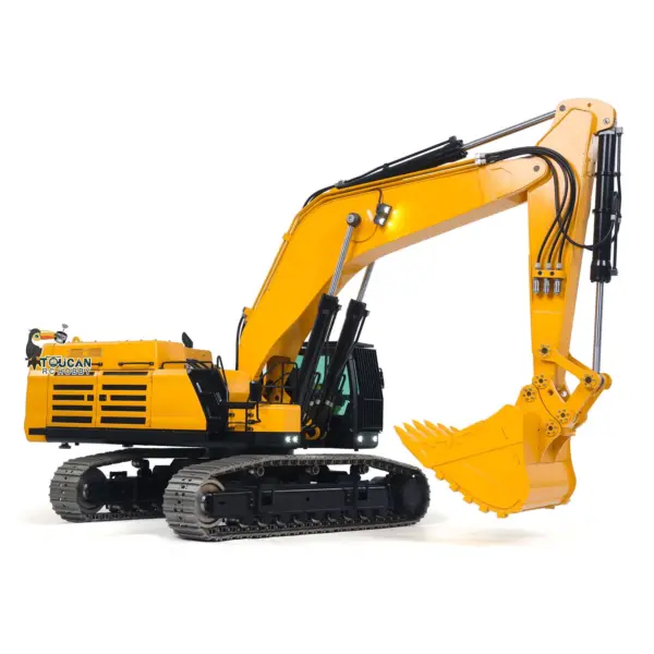 Used 1/12 395F Metal RC Excavator Remote Control Hydraulic Heavy Digger Model 1.0L Dual Pump Paladin PL18EV LITE Radio teshulianjie