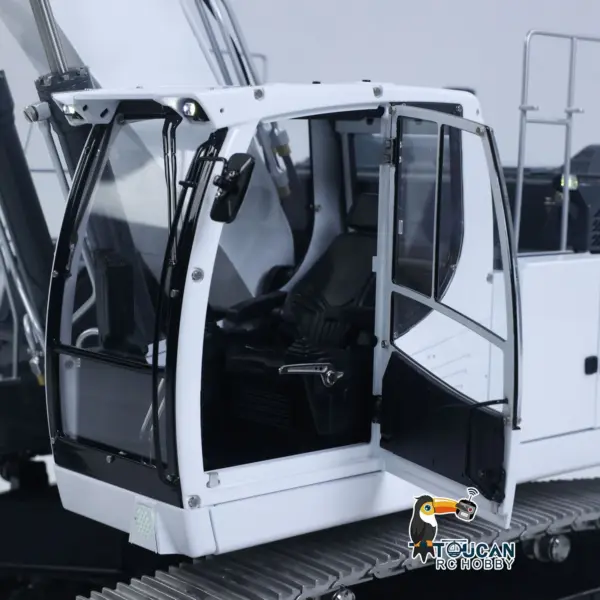 LESU 1/14 Metal RC Excavator AOUE LR945 Long-reach Hydraulic Digger Radio Control Construction Vehicles CNC Light 7CH Valve PL18EV LITE