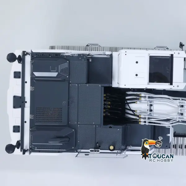 LESU 1/14 Metal RC Excavator AOUE LR945 Long-reach Hydraulic Digger Radio Control Construction Vehicles CNC Light 7CH Valve PL18EV LITE