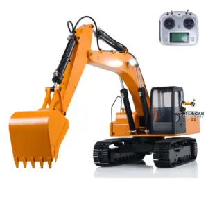 JDMODEL 1/12 Hydraulic Excavator 4200XL Metal Digger Construction Vehicles RC Hobby Grade Truck Tripper Bucket Pump Tube Tracks Radio