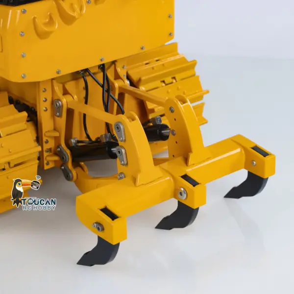 Metal 1/12 RC Bulldozer D3 Remote Control Hydraulic Engineering Vehicles 4CH Valve Construction Car Light Sound Flysky ST8 Radio 3S Battery