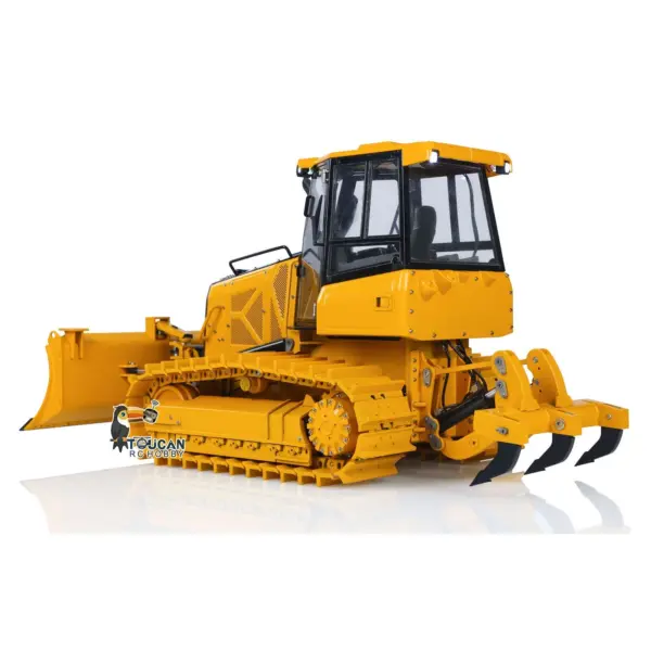 Metal 1/12 RC Bulldozer D3 Remote Control Hydraulic Engineering Vehicles 4CH Valve Construction Car Light Sound Flysky ST8 Radio 3S Battery