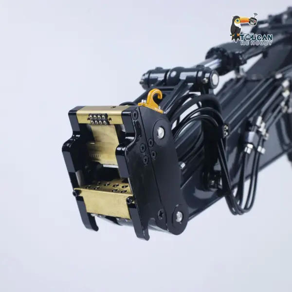Metal 1/14 Remote Control Excavator E400 Pro 9CH Valves RC Hydraulic Digger Construction Vehicles Stainless Steel Arm Frsky Radio Cooling Fan