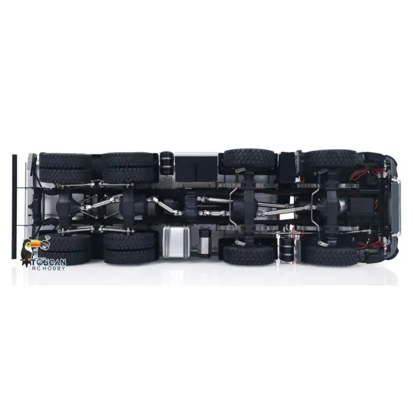 Kabolite 8X8 1/14 RC Dump Truck 5703 Electric Lifting Remote Control Tipper Model 2Speed Gearbox Lights Sound System Battery Charger