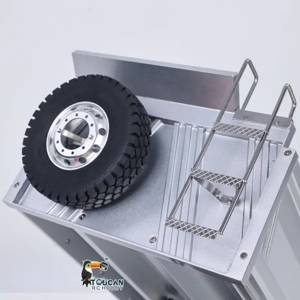 Kabolite 8X8 1/14 RC Dump Truck 5703 Electric Lifting Remote Control Tipper Model 2Speed Gearbox Lights Sound System Battery Charger