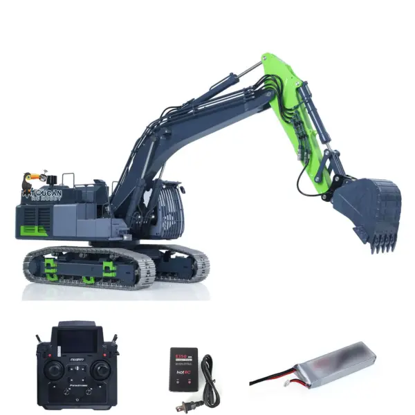 LESU Metal 1/14 RC Hydraulic Excavator Aoue ZX490 Remote Control Heavy Construction Digger Model Paladin PL18EV Lite Sound Smoke CNC