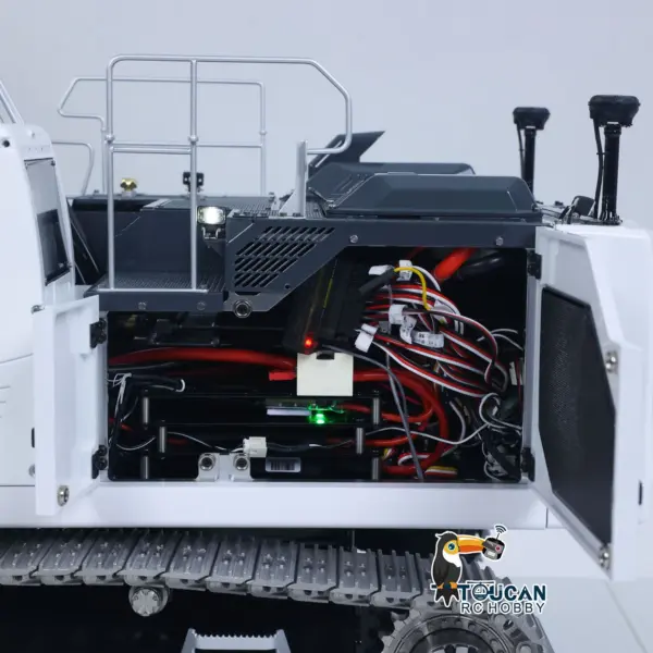 LESU 1/14 Metal RC Excavator AOUE LR945 Long-reach Hydraulic Digger Radio Control Construction Vehicles CNC Light 7CH Valve PL18EV LITE