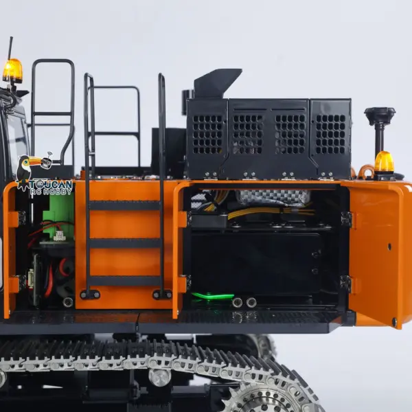 LESU Metal 1/14 RC Hydraulic Excavator Aoue ZX490 Remote Control Heavy Construction Digger Model Paladin PL18EV Lite Sound Smoke CNC