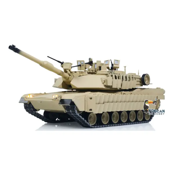 TOUCAN 1/16 Metal RC Tank 3918 Abrams M1A2 TUSK II Dual Flow Gearbox 360 Turret Rotary Infrared Combat Barrel Recoil FPV RTR