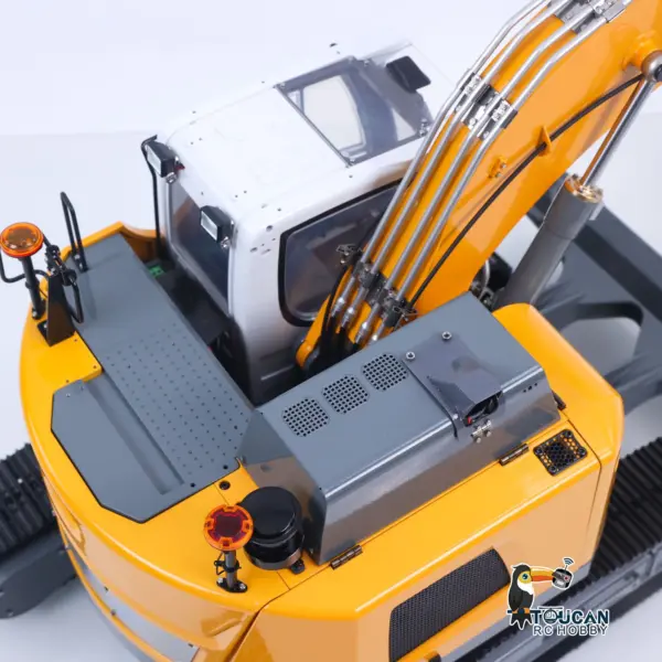Metal 1/14 RC Hydraulic Tracked Excavator LR926 2Arms Remote Control Digger 4 way Valves Dual Pumps 2212 Brushless Motor RTR