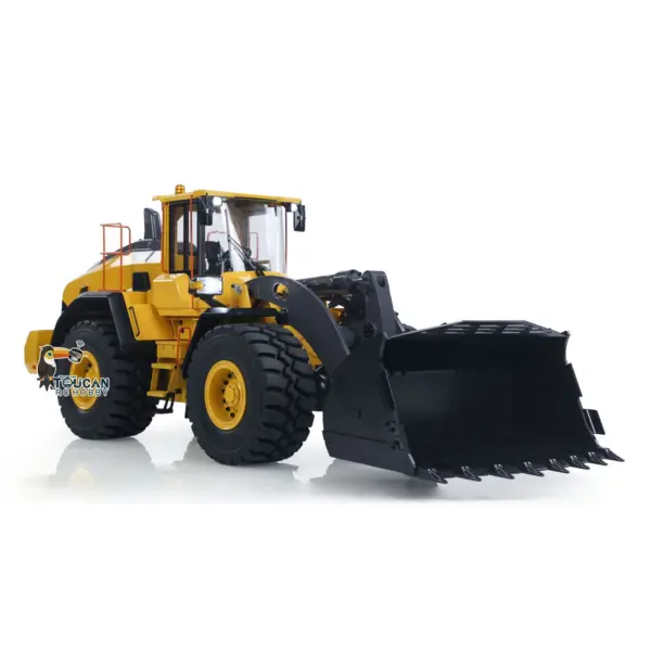 1/14 Metal RC Hydraulic Loader E260L Remote Control Construction Vehicle Flysky ST8 Radio Lock Differential Axle Fork Quick Coupler Light Sound ESC Battery