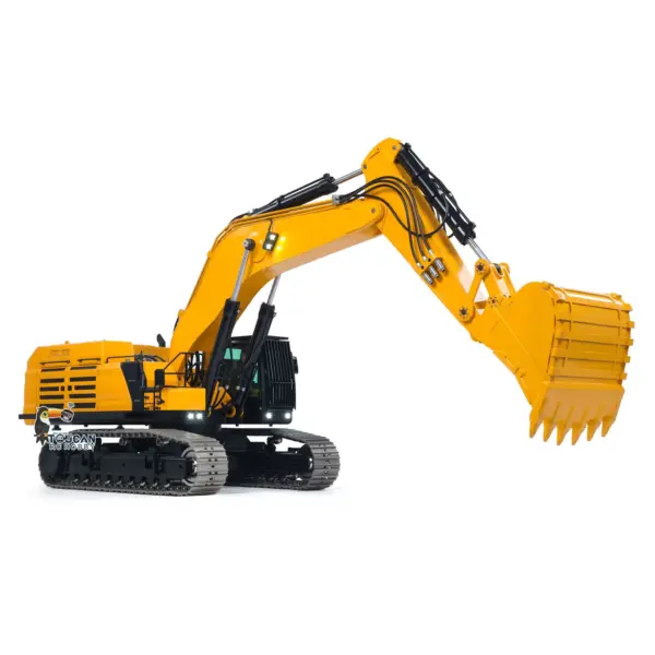 Used 1/12 395F Metal RC Excavator Remote Control Hydraulic Heavy Digger Model 1.0L Dual Pump Paladin PL18EV LITE Radio teshulianjie