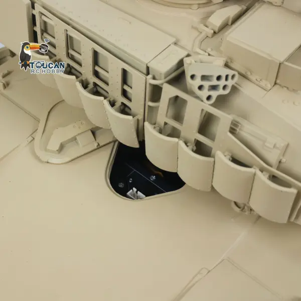 TOUCAN 1/16 Metal RC Tank 3918 Abrams M1A2 TUSK II Dual Flow Gearbox 360 Turret Rotary Infrared Combat Barrel Recoil FPV RTR