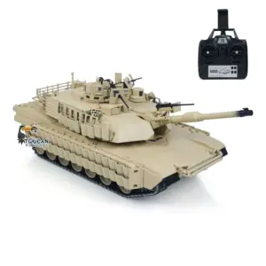 TOUCAN 1/16 Metal RC Tank 3918 Abrams M1A2 TUSK II Dual Flow Gearbox 360 Turret Rotary Infrared Combat Barrel Recoil FPV RTR