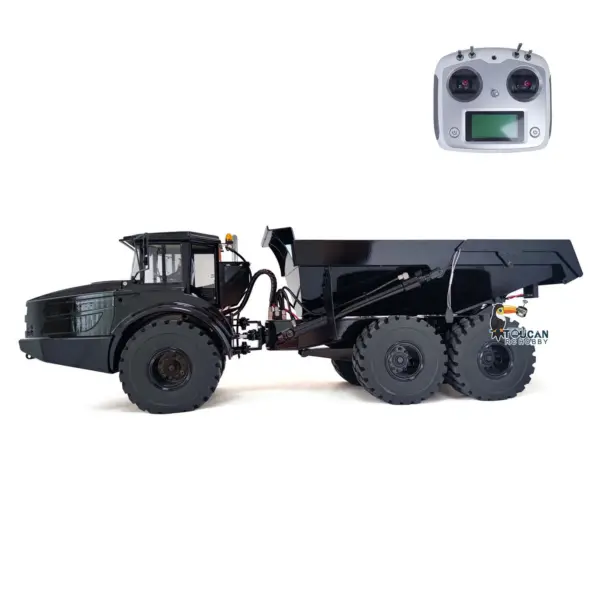 RC 1/14 Articulated Truck A40G 6x6 Metal Hydraulic Remote Control Dumper Toys Construction Vehicles Model Motor Servo Transmitter