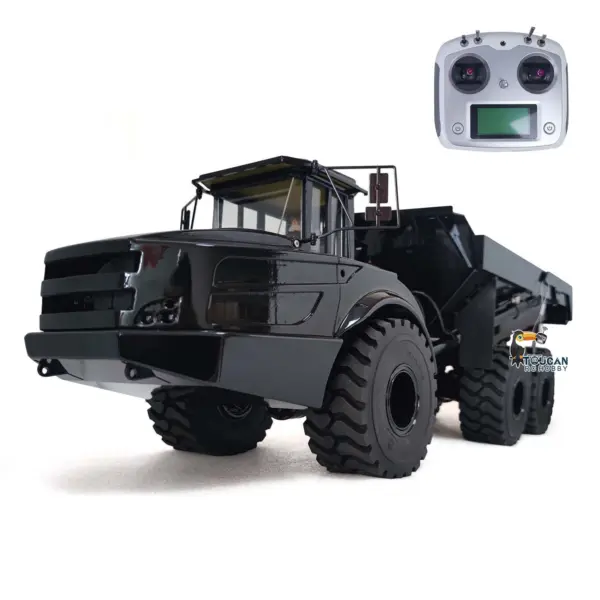 RC 1/14 Articulated Truck A40G 6x6 Metal Hydraulic Remote Control Dumper Toys Construction Vehicles Model Motor Servo Transmitter