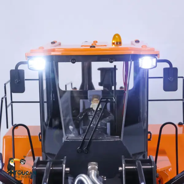Metal 1/14 RC Loader WA470 Hydraulic Remote Control Construction Vehicle RTR Wheeled Truck Lights Sound Battery Charger for Sale