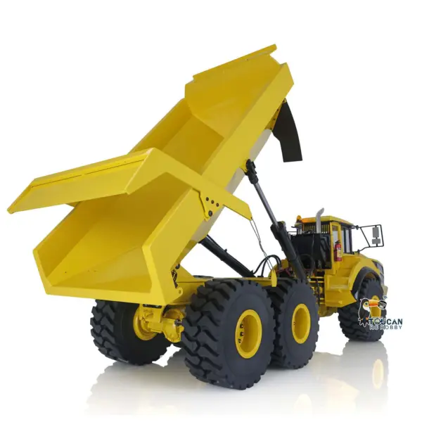 RC 1/14 Articulated Truck A40G 6x6 Metal Hydraulic Remote Control Dumper Toys Construction Vehicles Model Motor Servo Transmitter