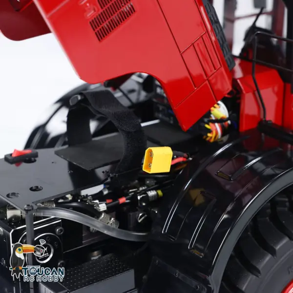 1/14 RC Metal Hydraulic Loader WA480 Whee1d Electric Construction Heavy Machine Quick Coupler Fork Bucket Light Sound ST8 Radio Battery
