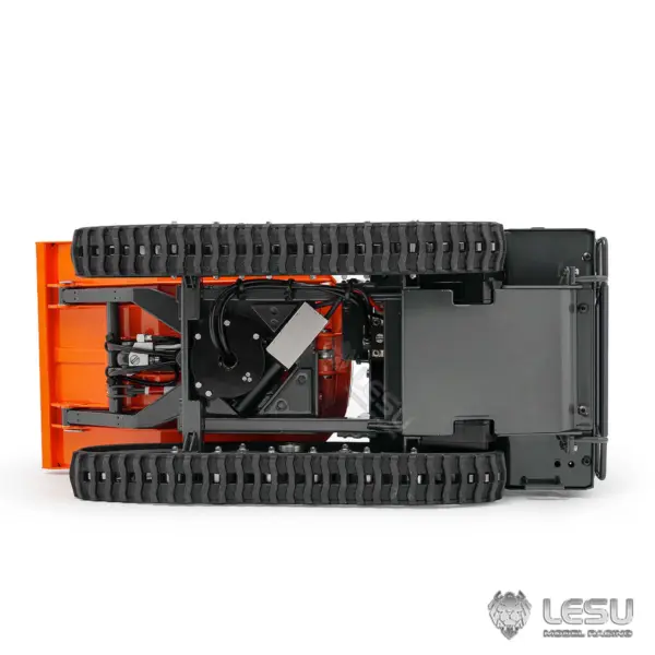 Metal LESU 1/14 RC Dump Truck KC300HR-5 Hydraulic Remote Control Tracked Tipper Car Model 180 Degree Rotation Openable Door Lights