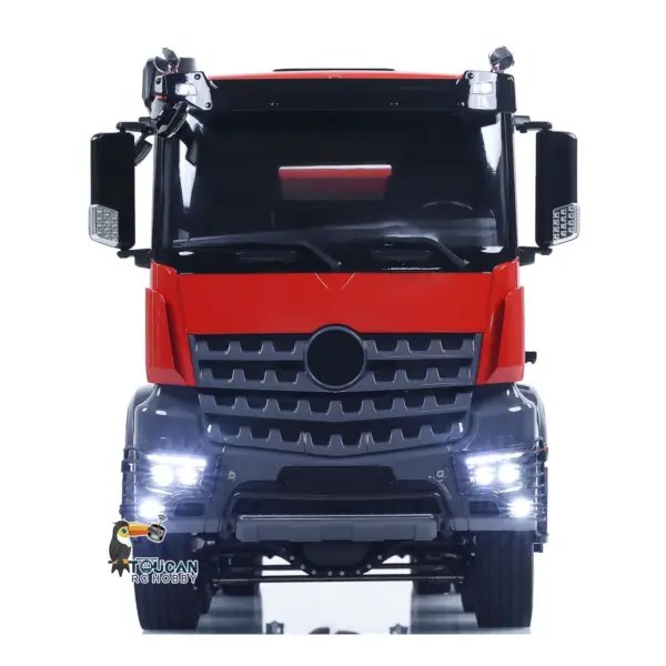 1/14 8x8 RC Hydraulic Dump Truck Metal Radio Control Tipper Car Model Sounds Lights 3-speed Differential Lock Axles ST8 for Adult